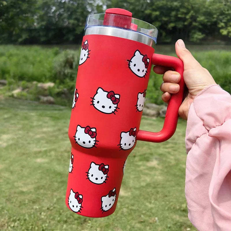 Kitty Printed Quencher Tumbler-Viral Super Shop