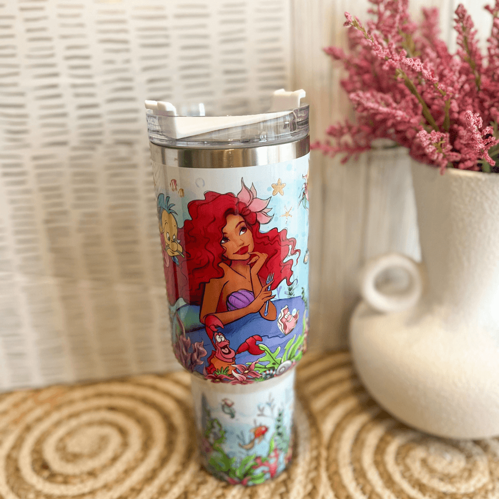 Mermaid 40 oz Kawaii Travel Tumbler Mug