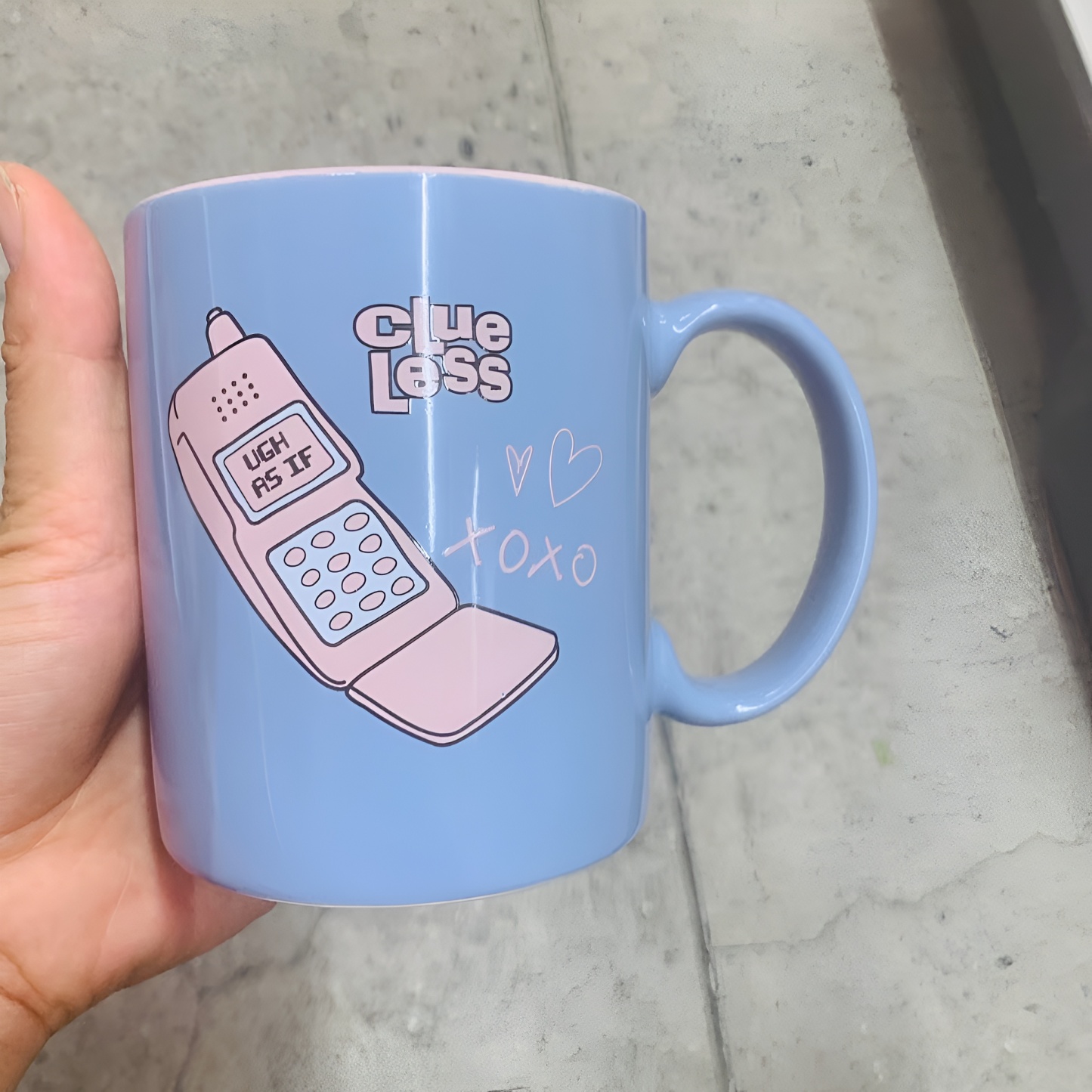 Pack Of Two Ceramic Coffee Mug With Text Print