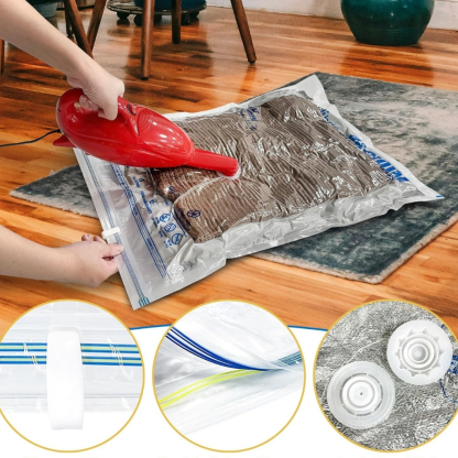 Travel Vacuum Bags With Electric Pump For Luggage And Suitcase