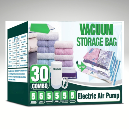 Travel Vacuum Bags With Electric Pump For Luggage And Suitcase