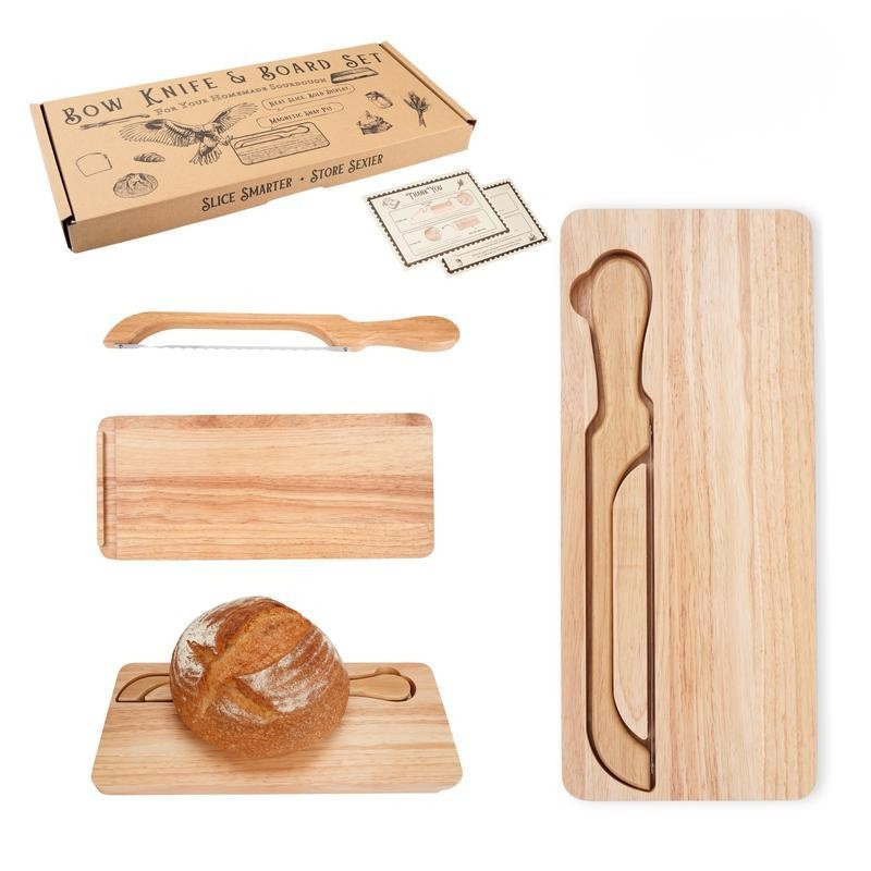 Sourdough Bow Bread Slicer Board Set