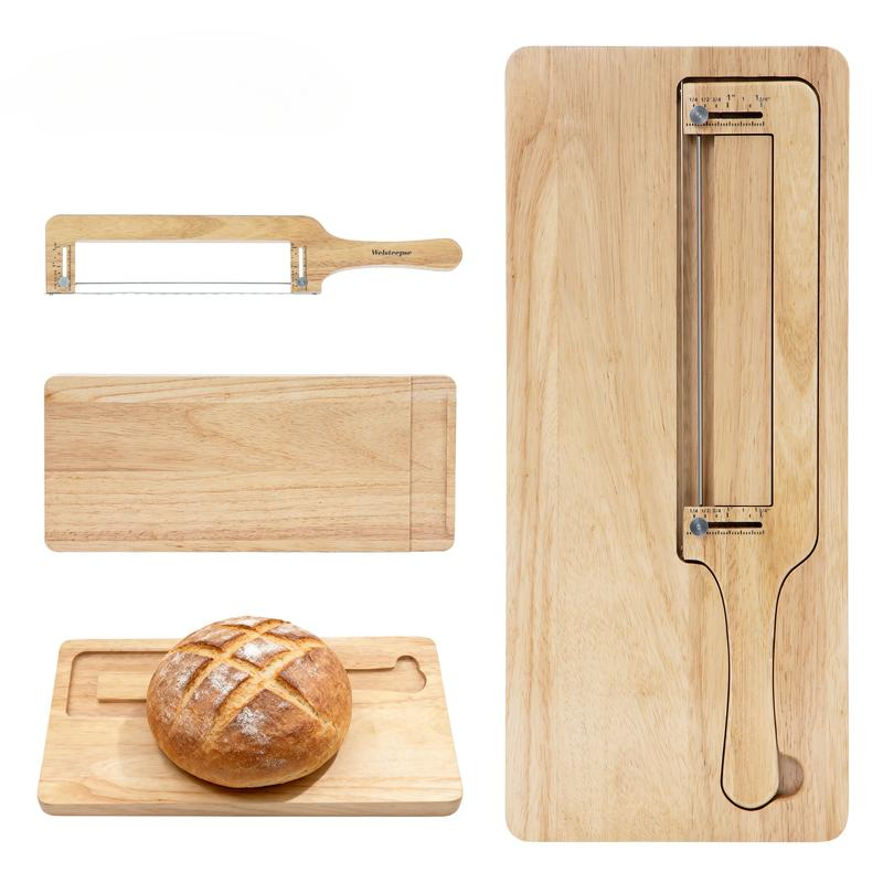 Welsteepse 2-in-1 Sourdough Bread Knife And Cutting Board Set with Magnetic Storage 