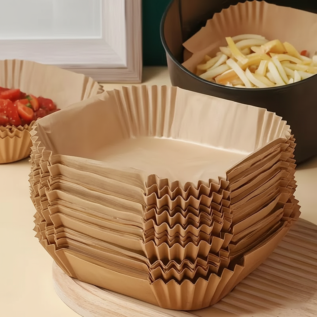 Air Fryer Paper Liners Non Stick Sheets For Baking Roasting Use