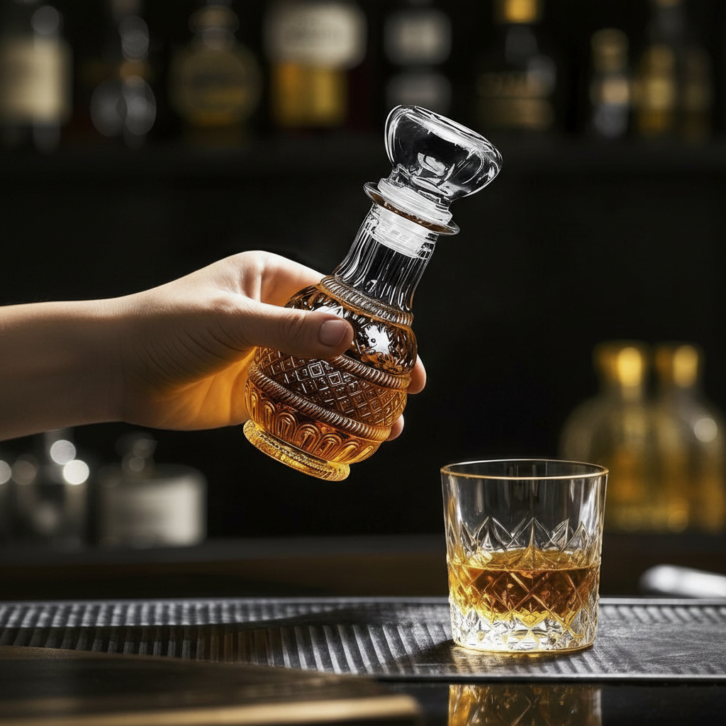 Refillable Glass Bottle With Screw Cap