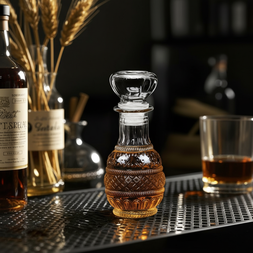 Refillable Glass Bottle With Screw Cap