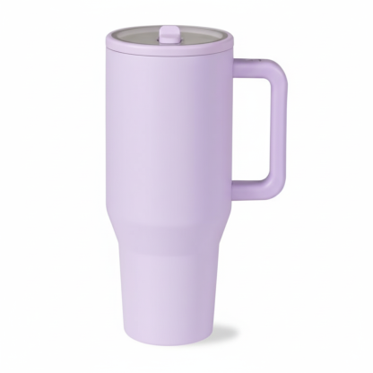 Insulated Travel Tumbler With Flip Straw