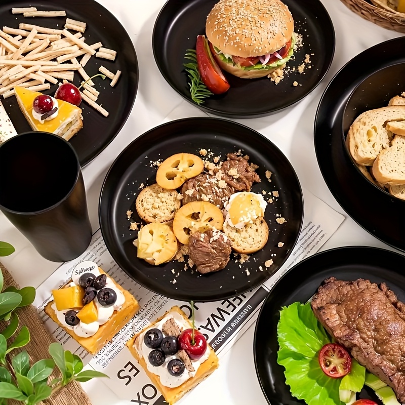 32 Piece Of Wheat Straw Dinnerware Set With Lightweight Plates Bowls And Cups