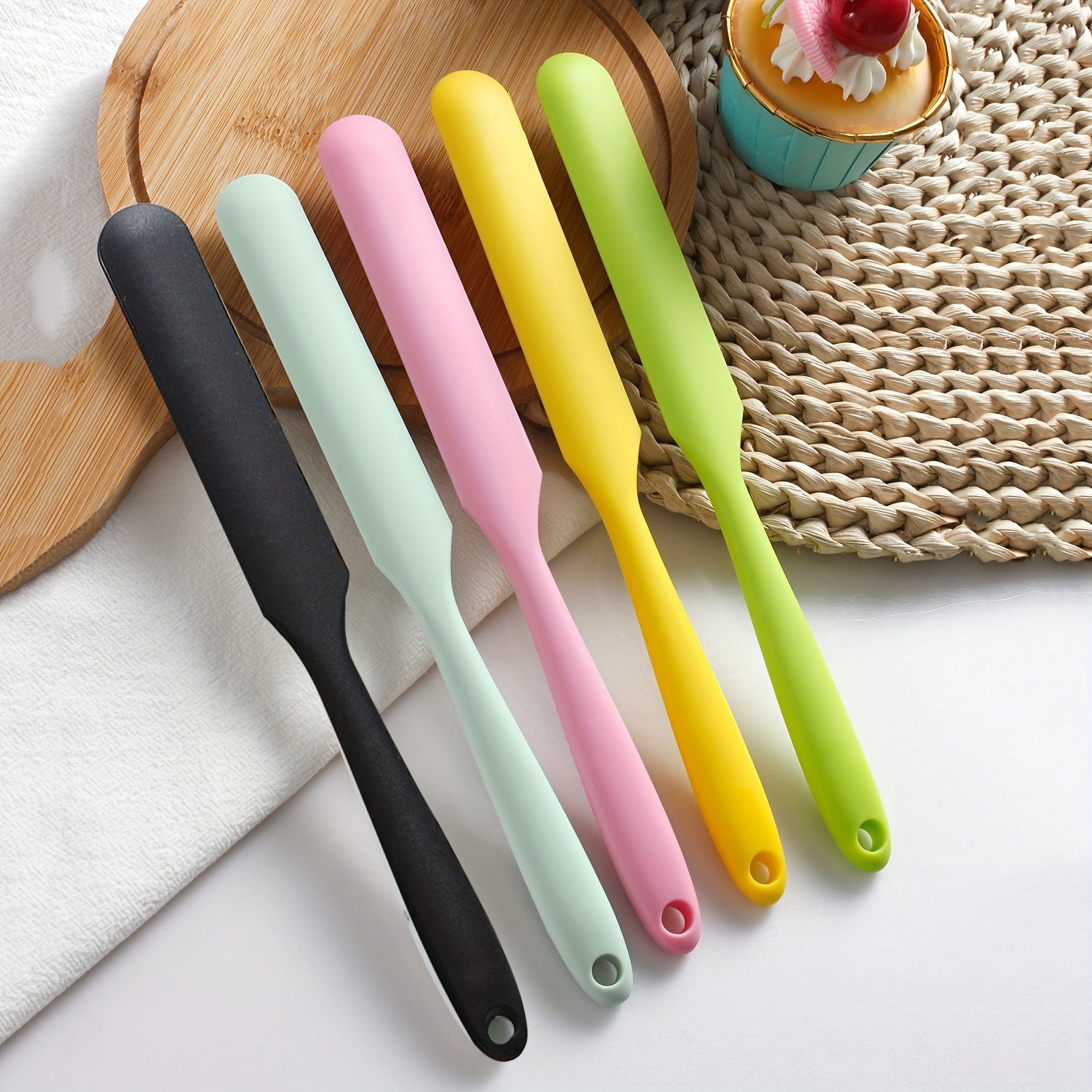 Food Grade Silicone Spatula For Jar Scraping Baking And Cooking