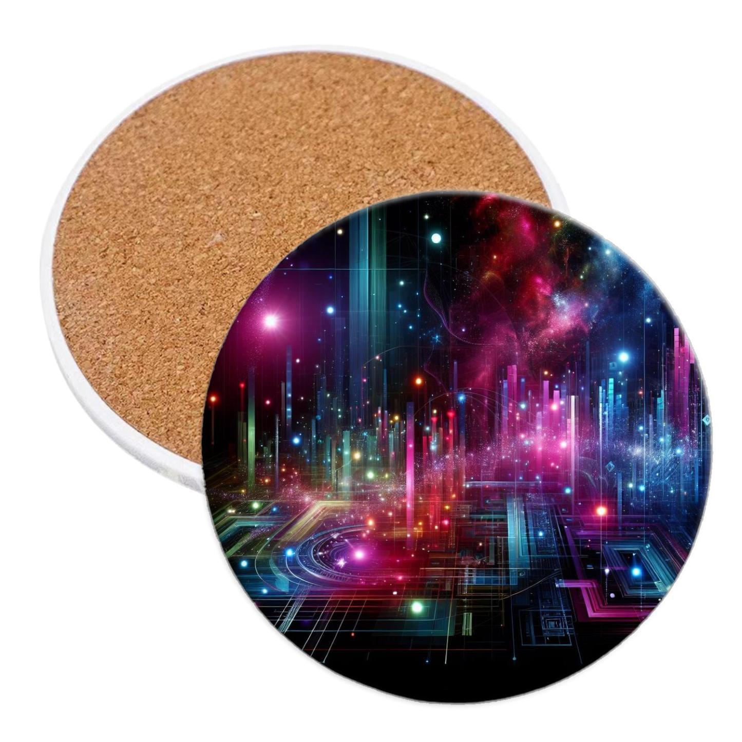 Futuristic Festival Of Lights - Illuminated Universe Custom Tumblers