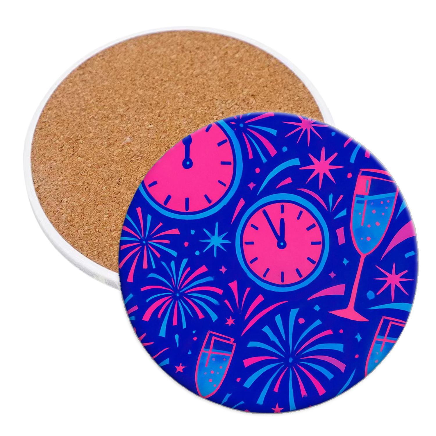 Retro Futurism - New Year Celebration Travel Tumblers