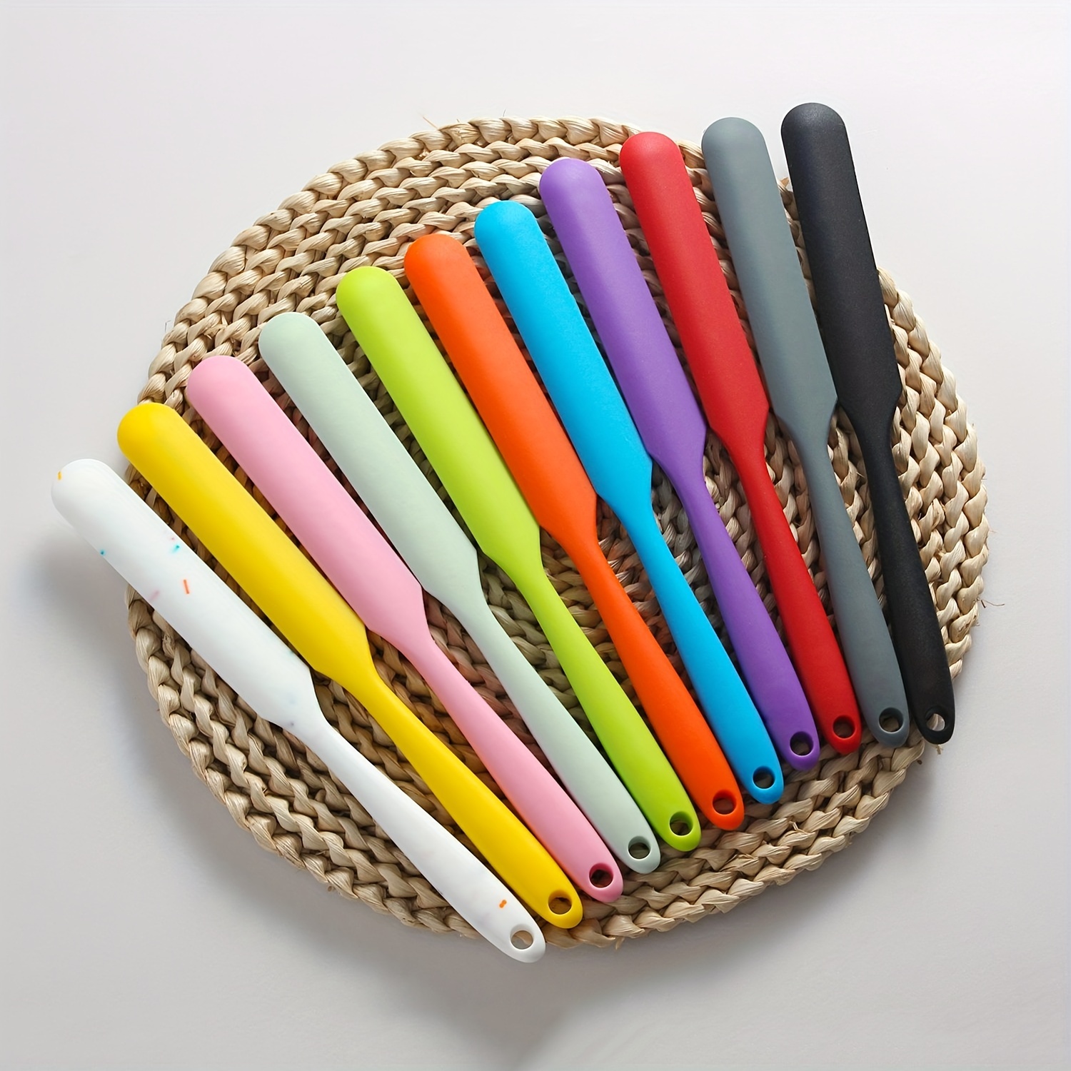 Food Grade Silicone Spatula For Jar Scraping Baking And Cooking