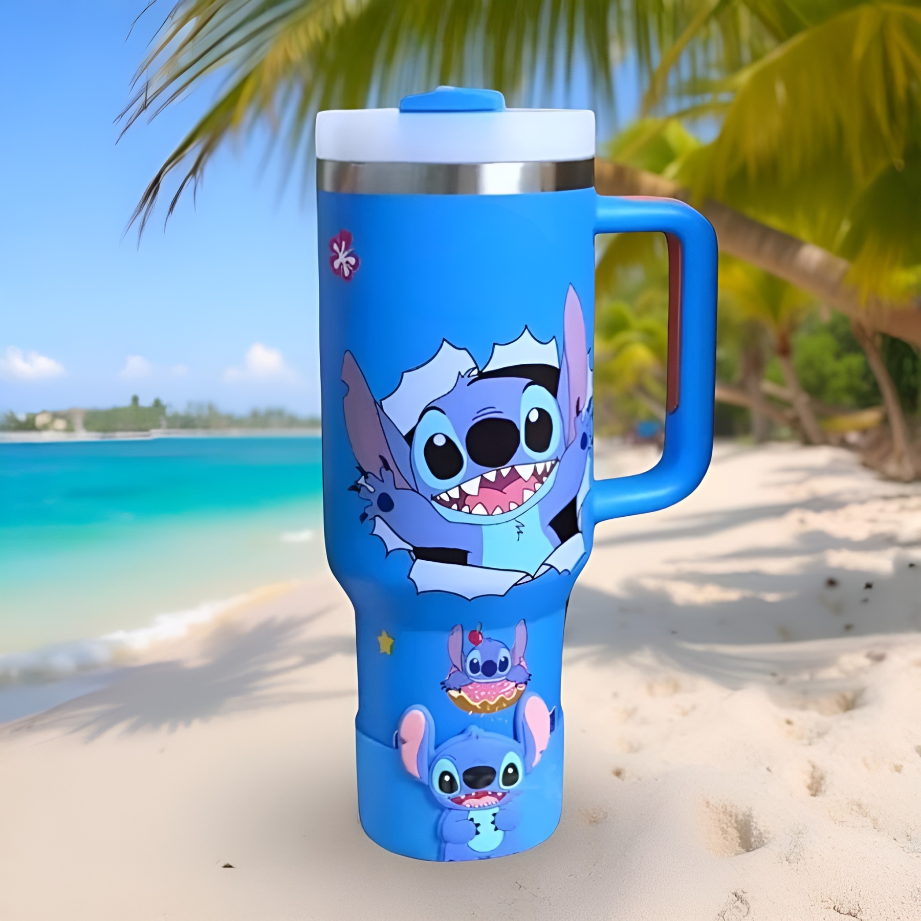 Pack Of 2 Large 40oz Blue Tumbler