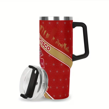 40oz Insulated Tumbler with Flip Lid & Straws