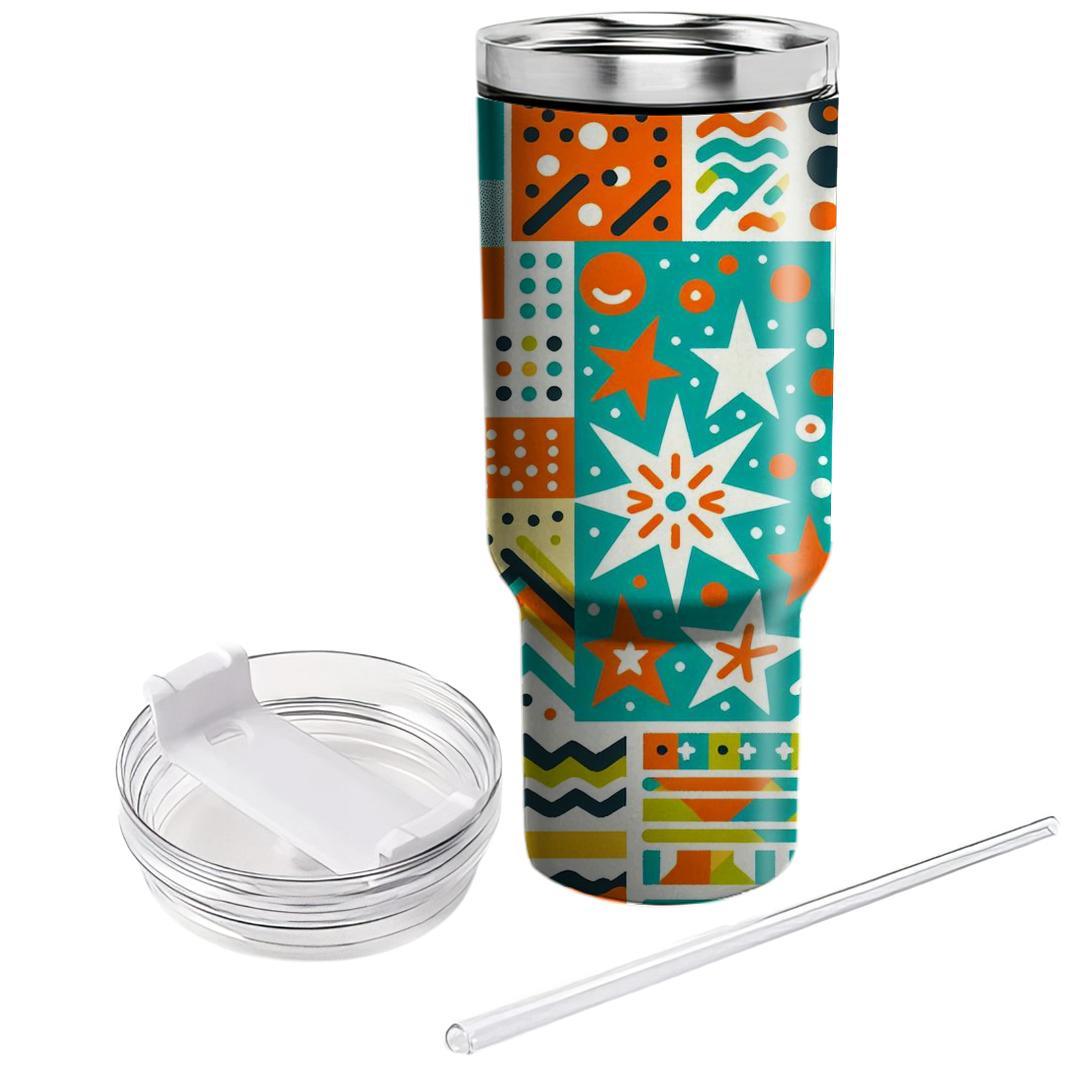 Funky 80s Pop Patterns  Unique Tumblers