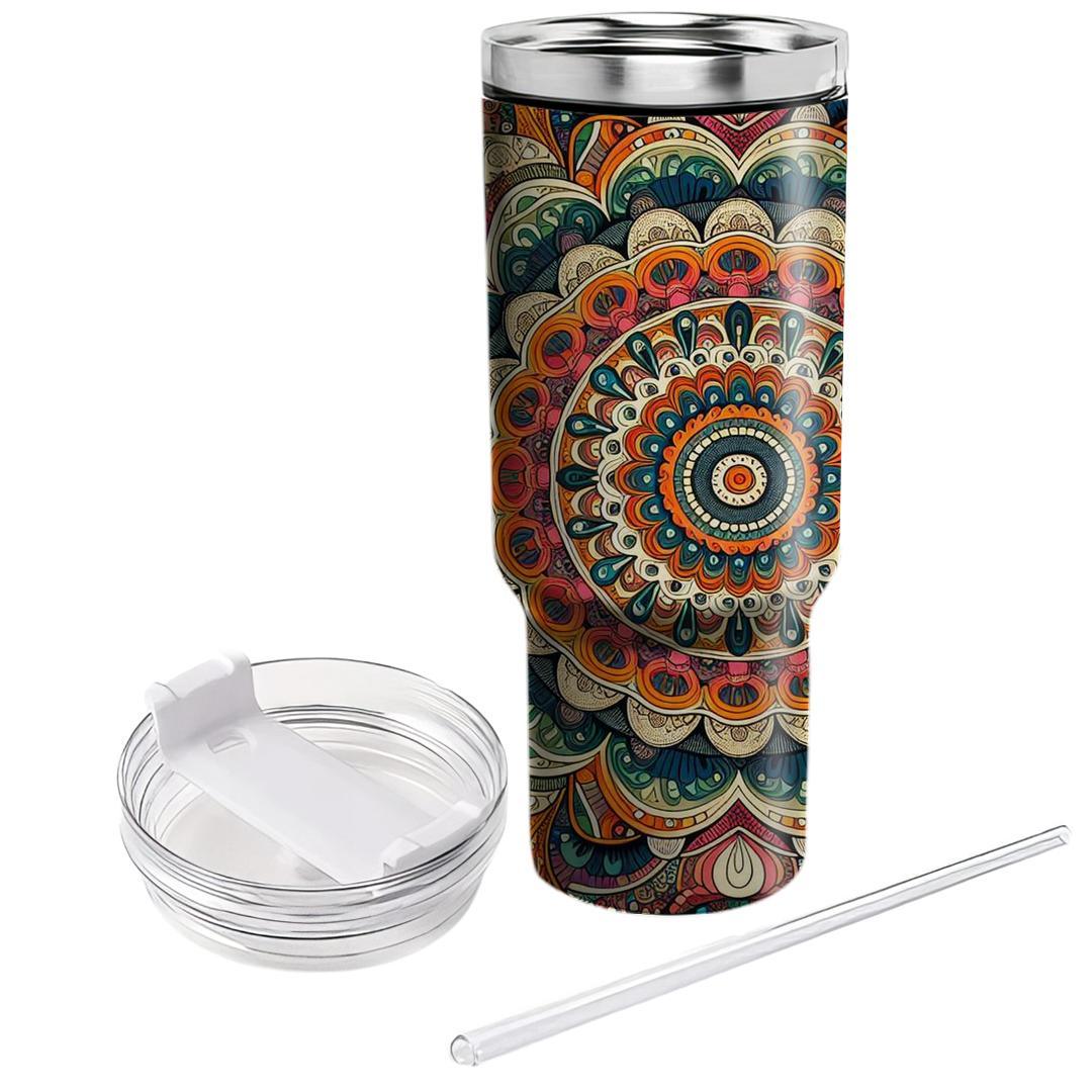 Kaleidoscope Retro Delight  Custom Tumblers