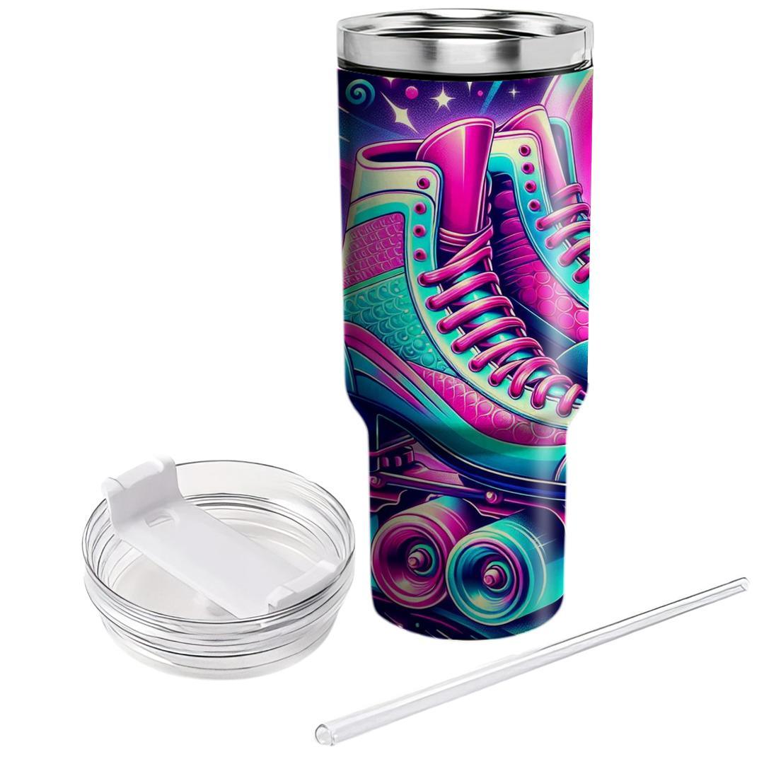 Groovy Roller Skate  Personalized Tumblers