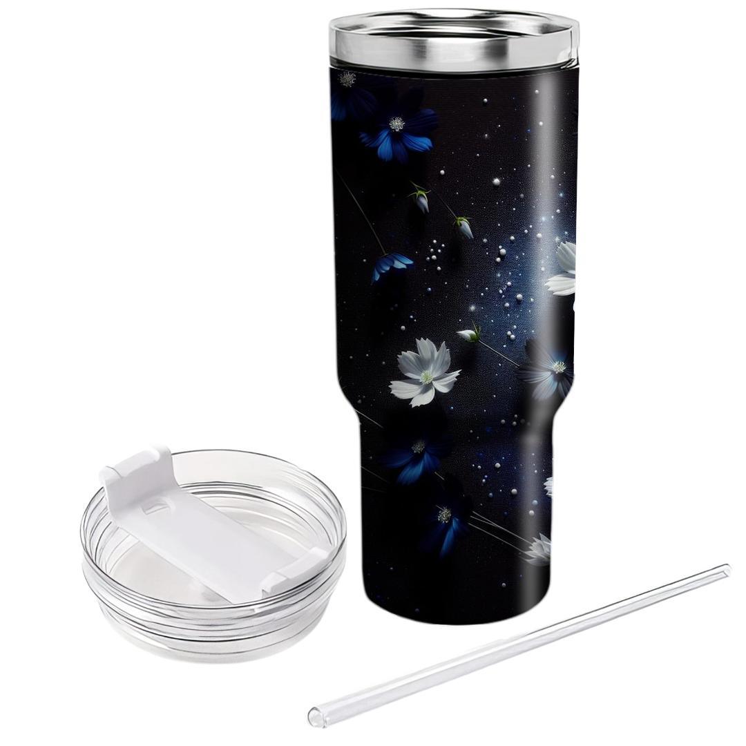 Mystic Midnight Blossoms  Tumbler Cups
