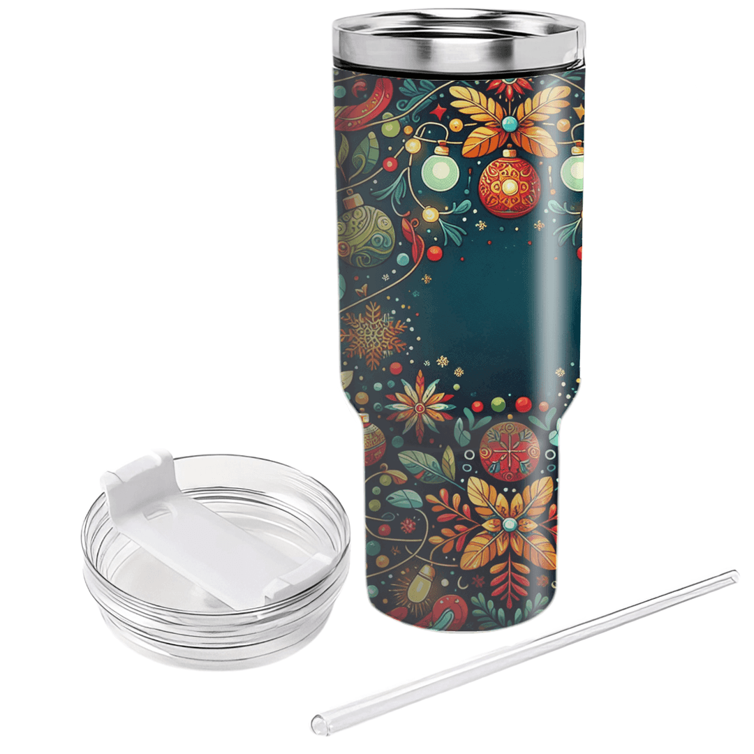 Winter Festive Lights  Personalized Tumblers