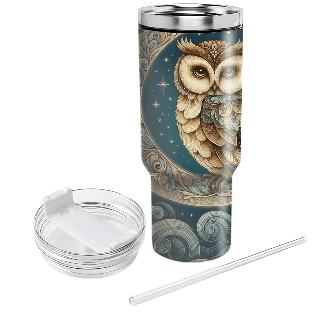Dreamy Night Owl  Tumbler Cups