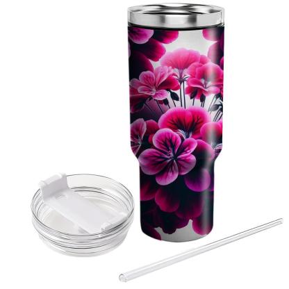 Fuchsia Geranium Delight  Tumbler Cups