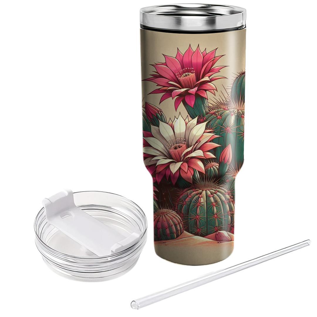 Desert Cactus Bloom  Insulated Tumblers