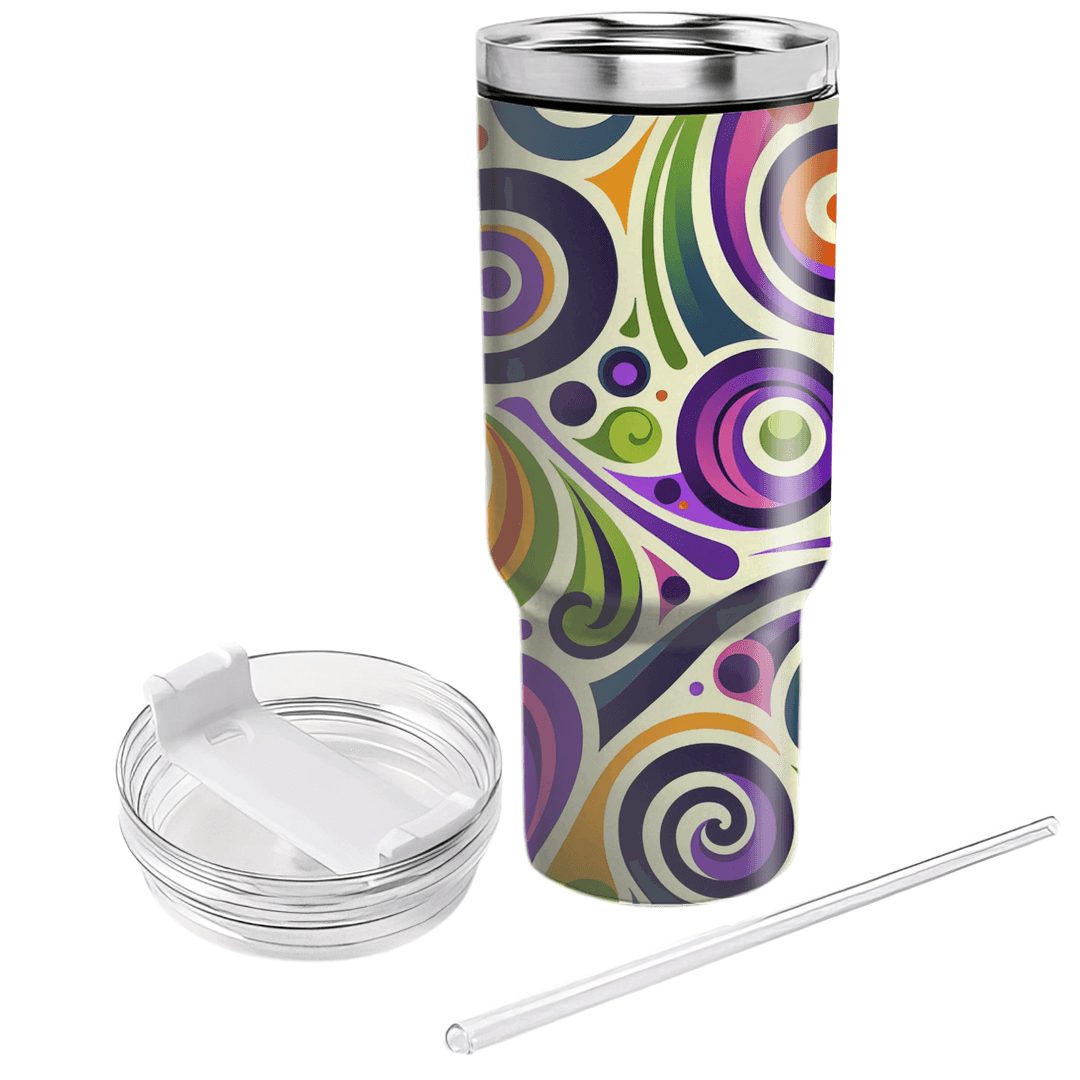 Whimsical Abstract Spirals  Custom Tumblers