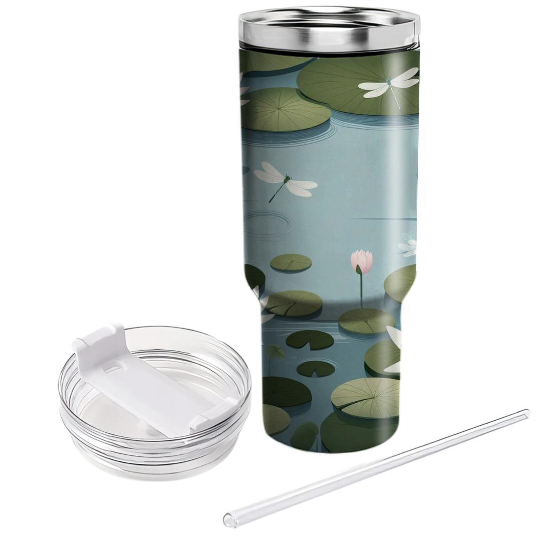 Ethereal Lily Pond  Personalized Tumblers