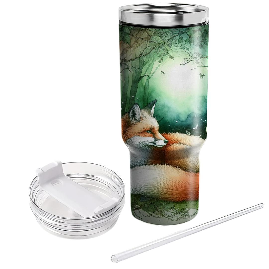 Mystical Fox Grove  Decorative Tumblers