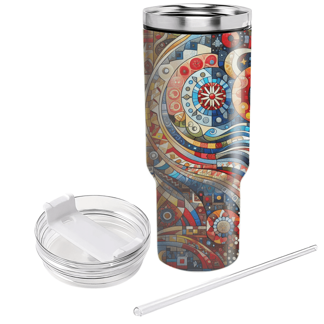 Mosaic Of Traditions - International Day Of Culture  Decorative Tumblers
