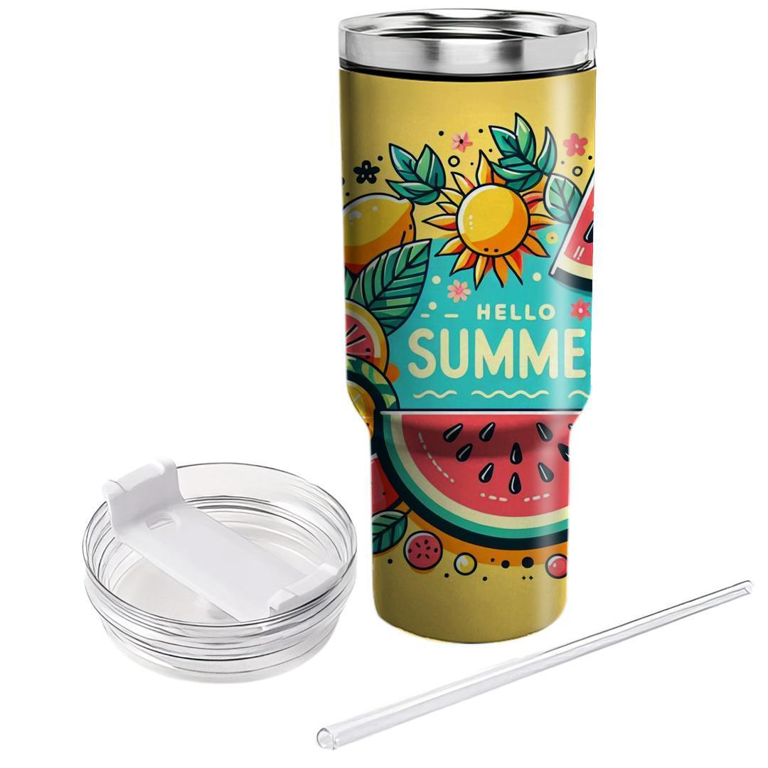 Playful Summer Fruits  Custom Tumblers