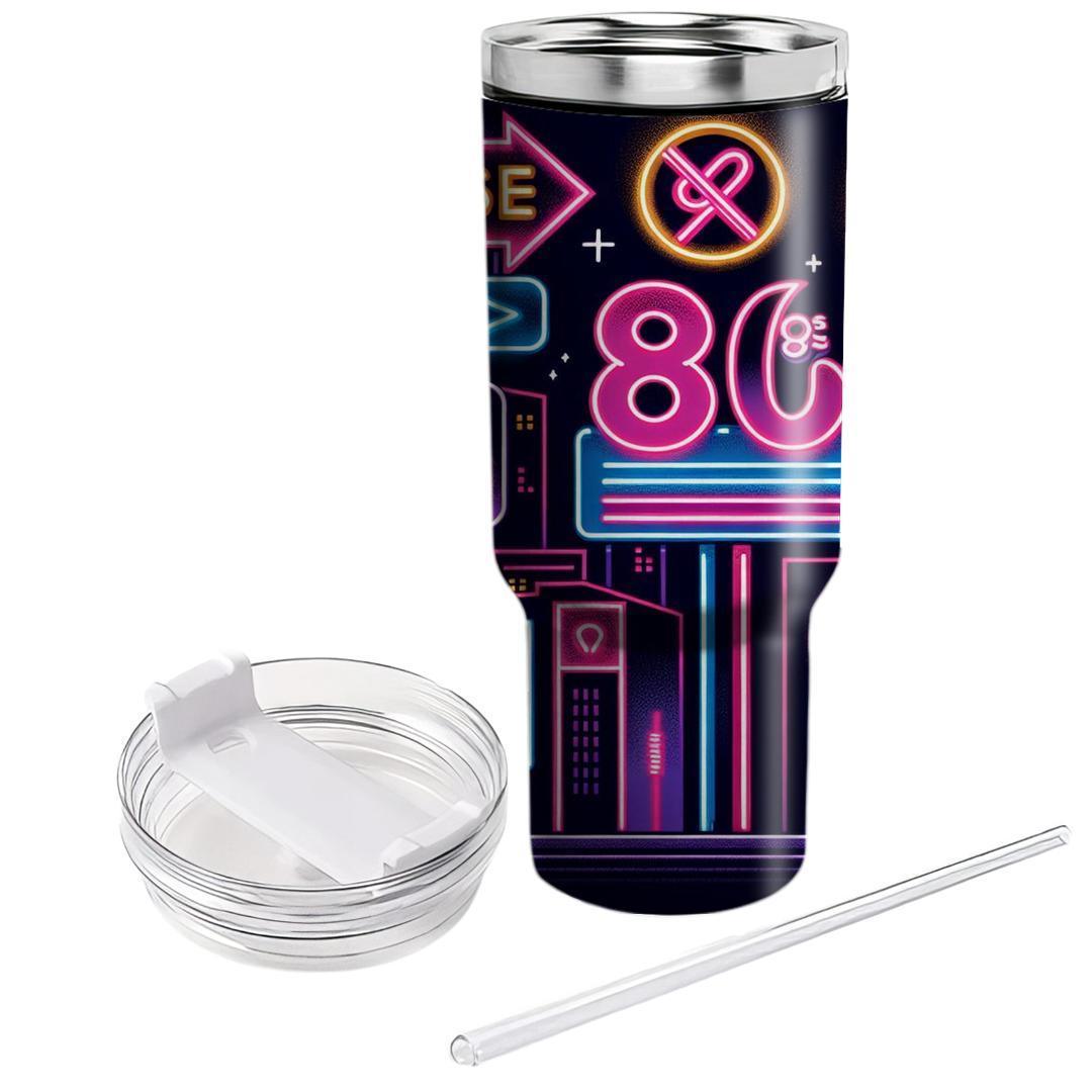 Nostalgic Neon Signs  Personalized Tumblers
