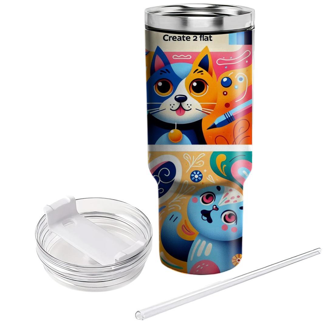 Playful Pets  Travel Tumblers