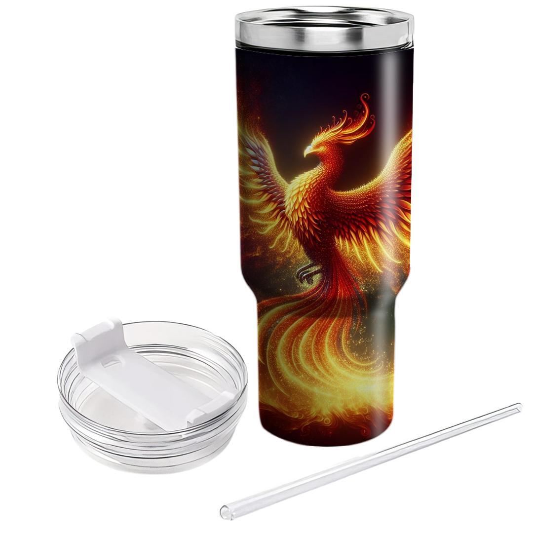 Majestic Phoenix Rise  Travel Tumblers