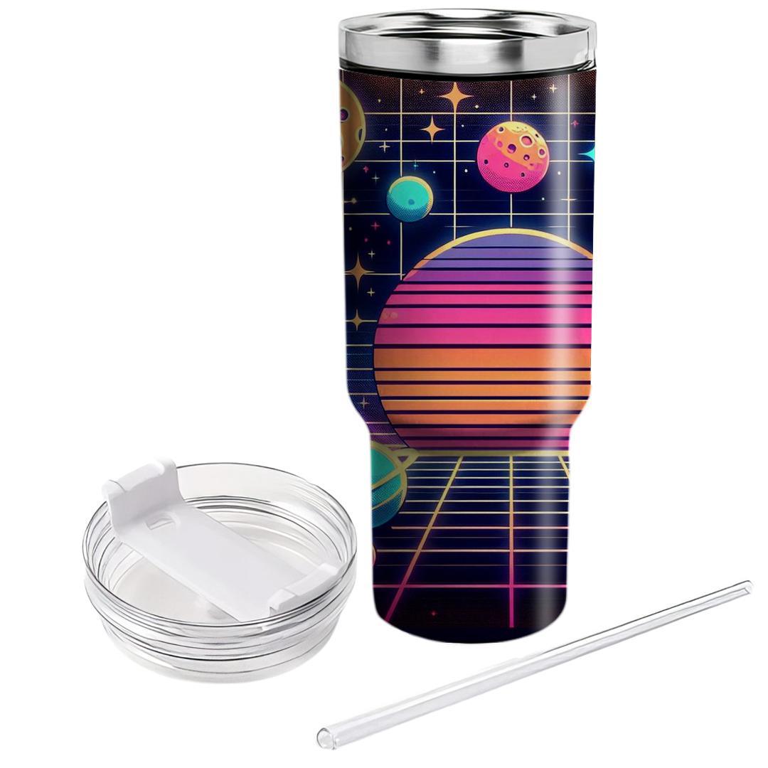 Cosmic Neon Adventure  Personalized Tumblers