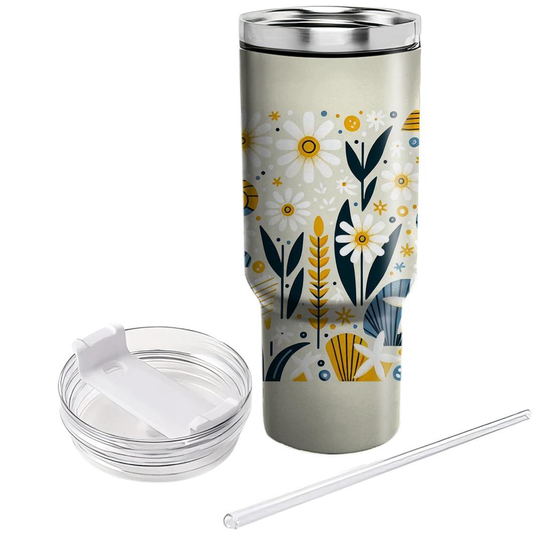 Seaside Daisy Delight  Unique Tumblers