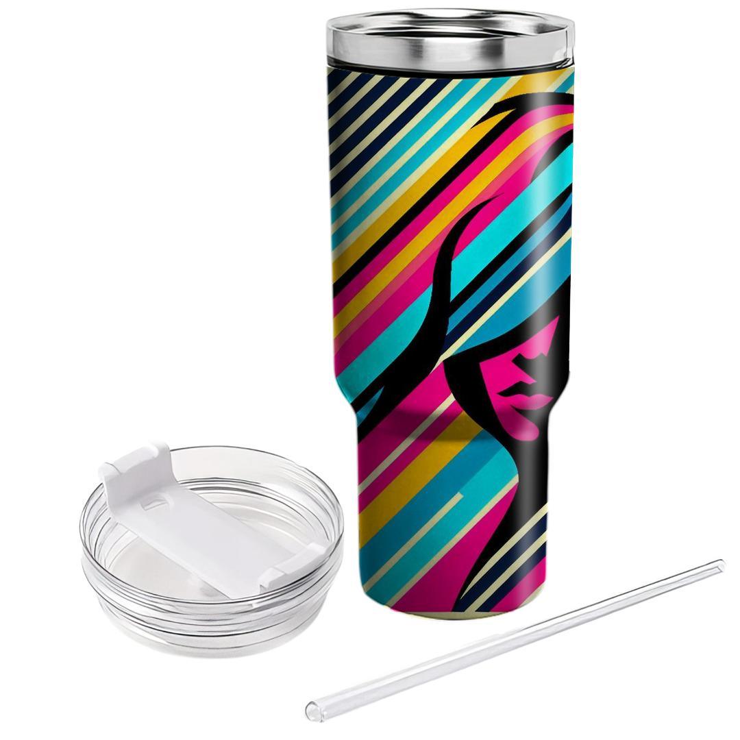Fashion Forward Stripes  Tumbler Cups