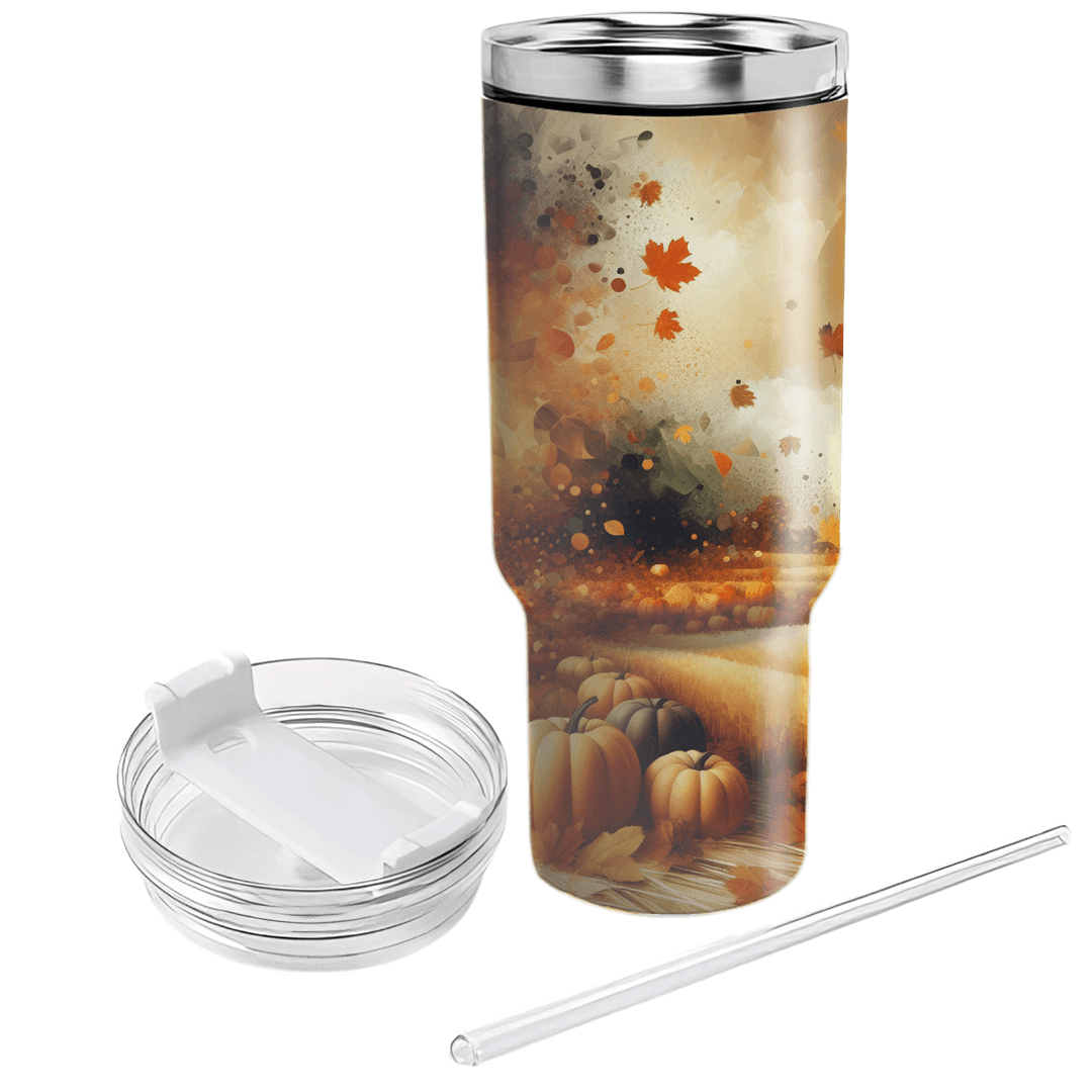 Golden Harvest - An Artistic Fall Festival  Personalized Tumblers