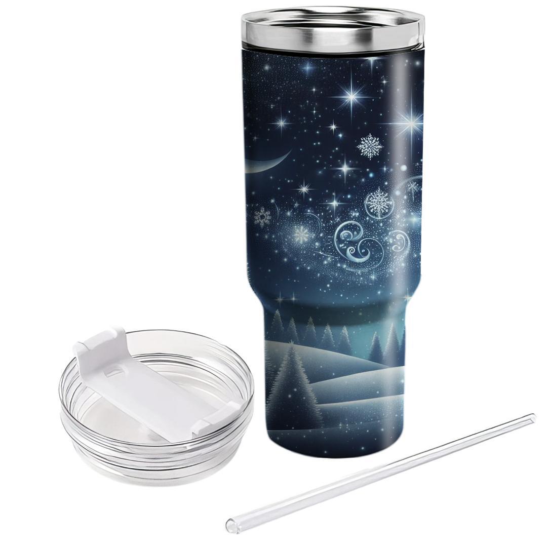 Midnight Winter Magic  Travel Tumblers