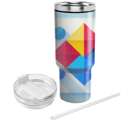 Geometric Burst Of Color  Custom Tumblers