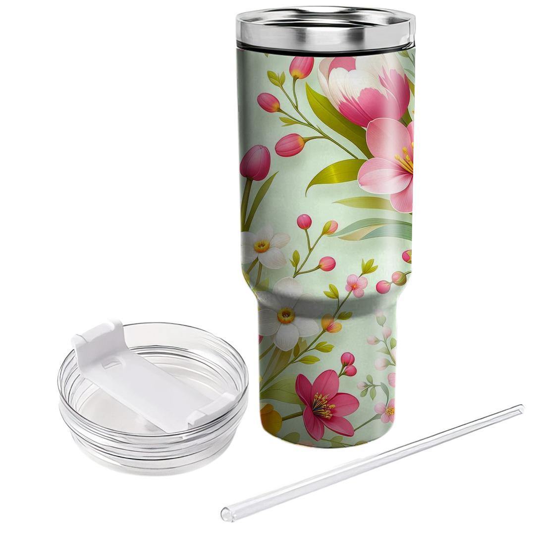 Springtime Bloom  Tumbler Cups