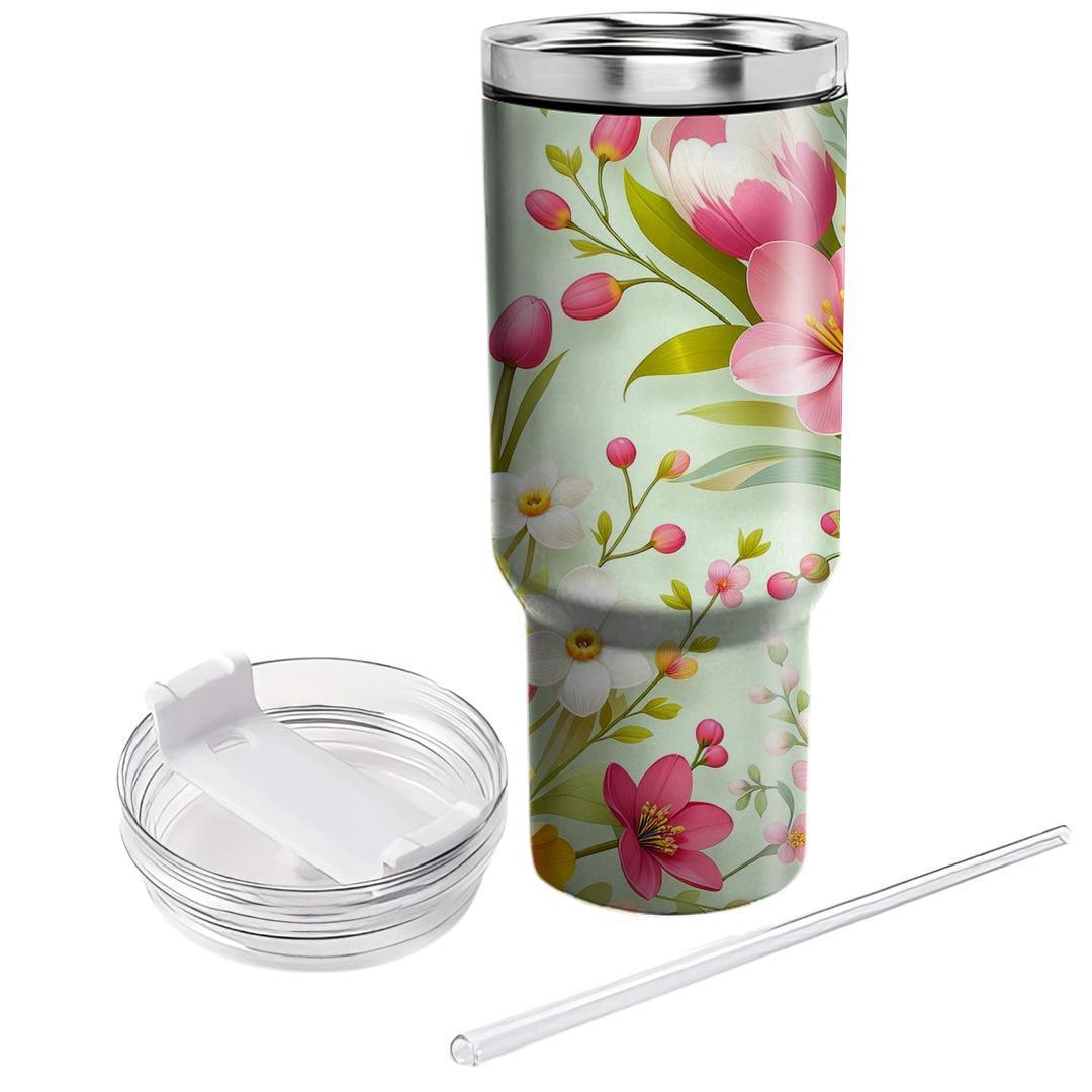Springtime Bloom  Tumbler Cups