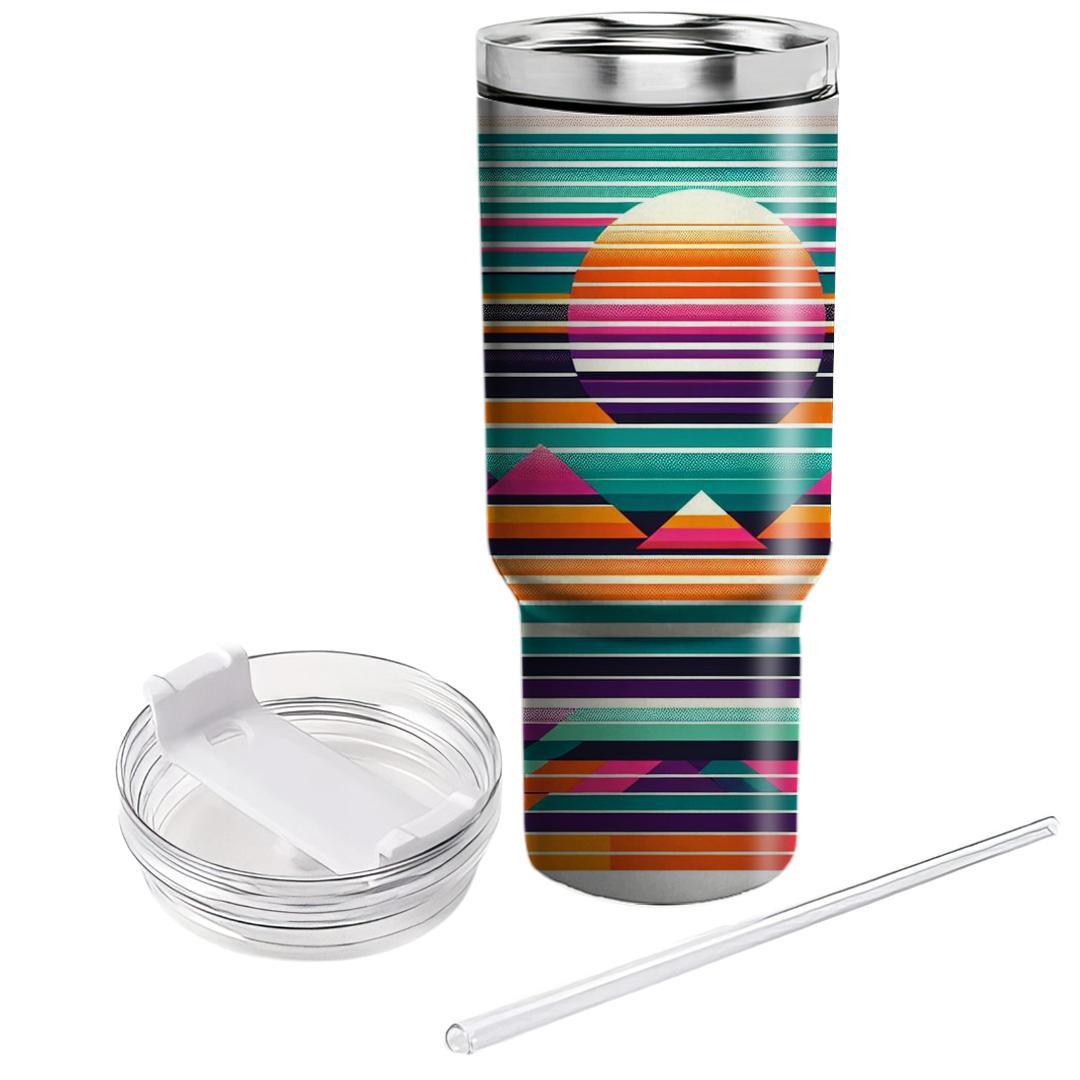 Bold Stripe Frenzy  Personalized Tumblers