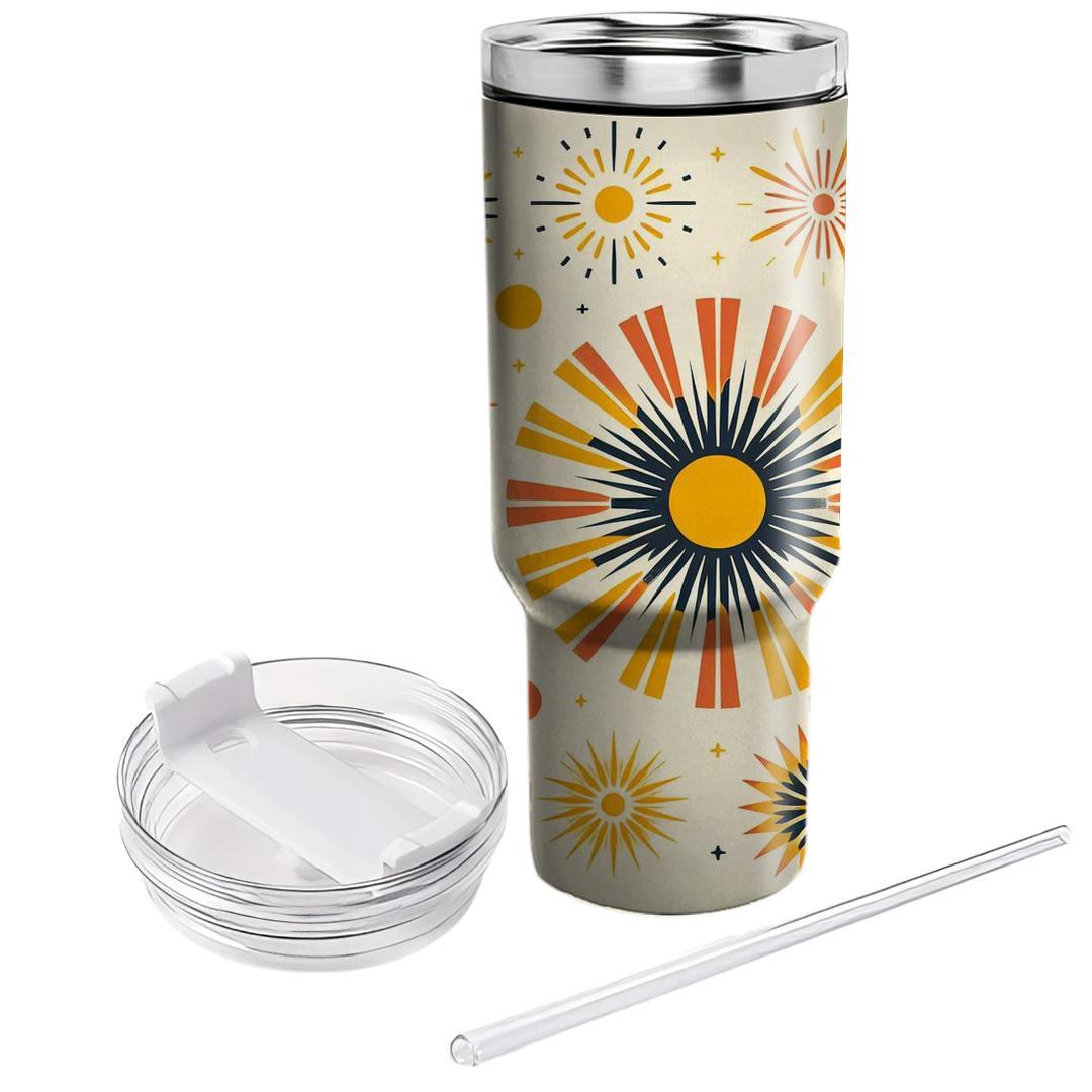 Vibrant Sunburst Patterns  Insulated Tumblers