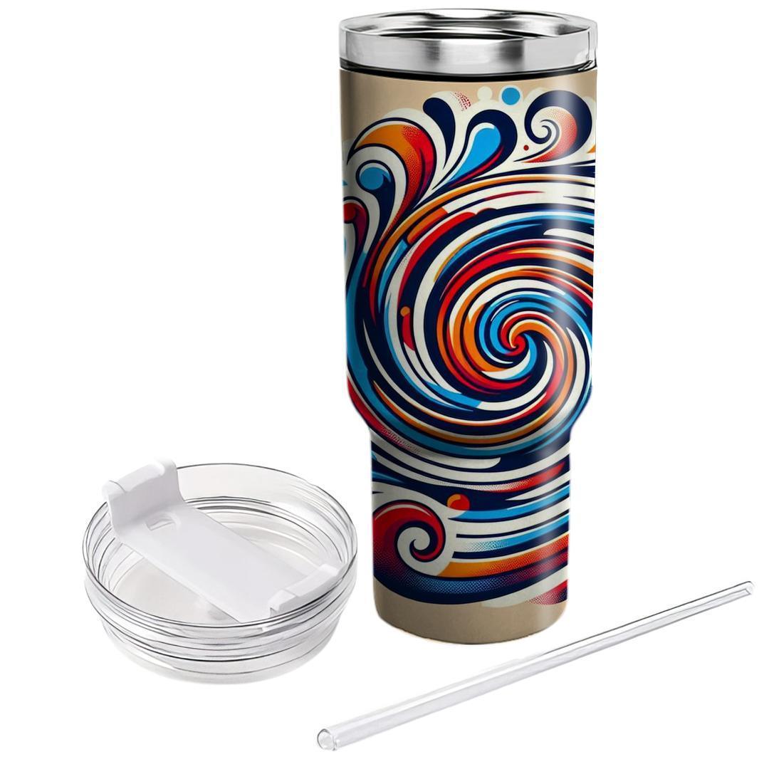 Radiant Color Spiral  Travel Tumblers