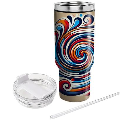 Radiant Color Spiral  Travel Tumblers