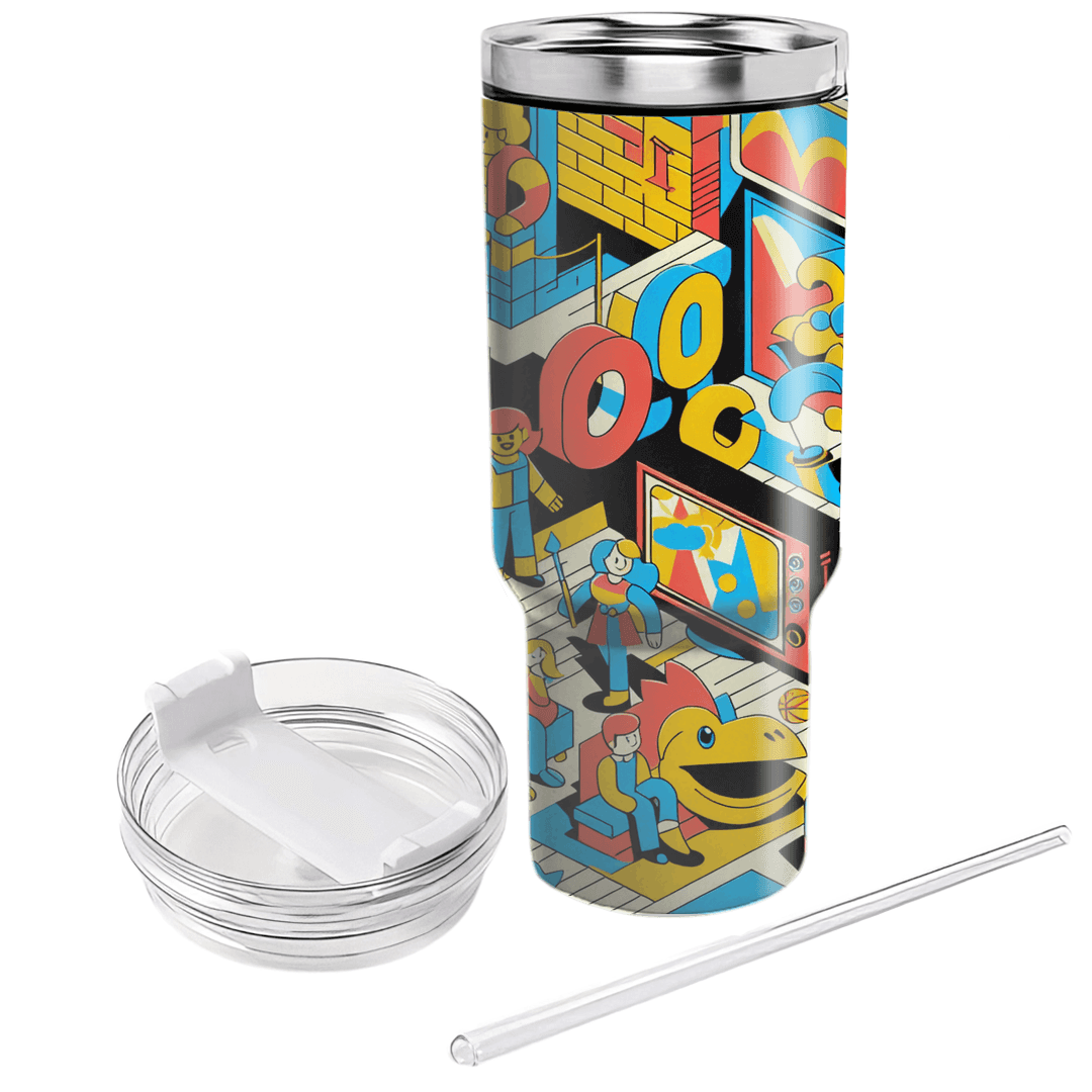 Classic Cartoon Mashup Personalized Tumblers