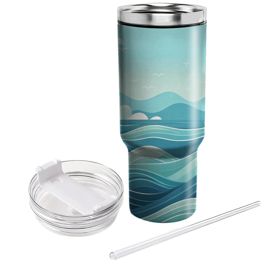 Charming Ocean Waves  Unique Tumblers