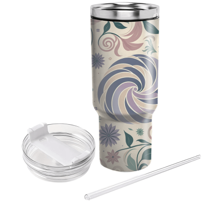 Floral Spiral Harmony Custom Tumblers
