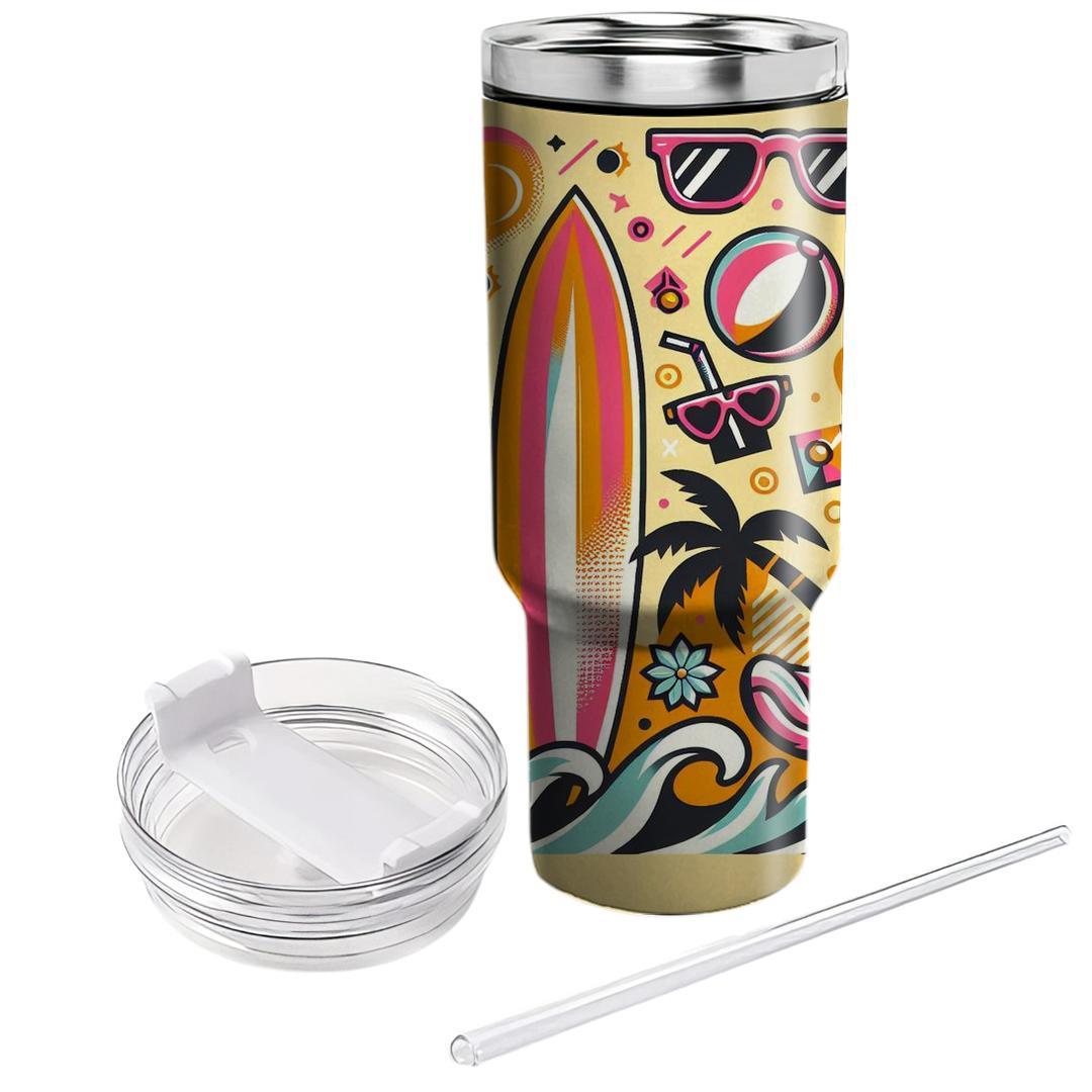 Retro Beach Vibes  Tumblers For Gifts